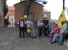 i primi arrivati al ritrovo in piazza della chiesa